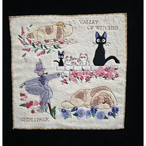 NWT Studio Ghibli Park Exclusive VALLEY OF WITCHES Embroidered Mini Towel 10x10"